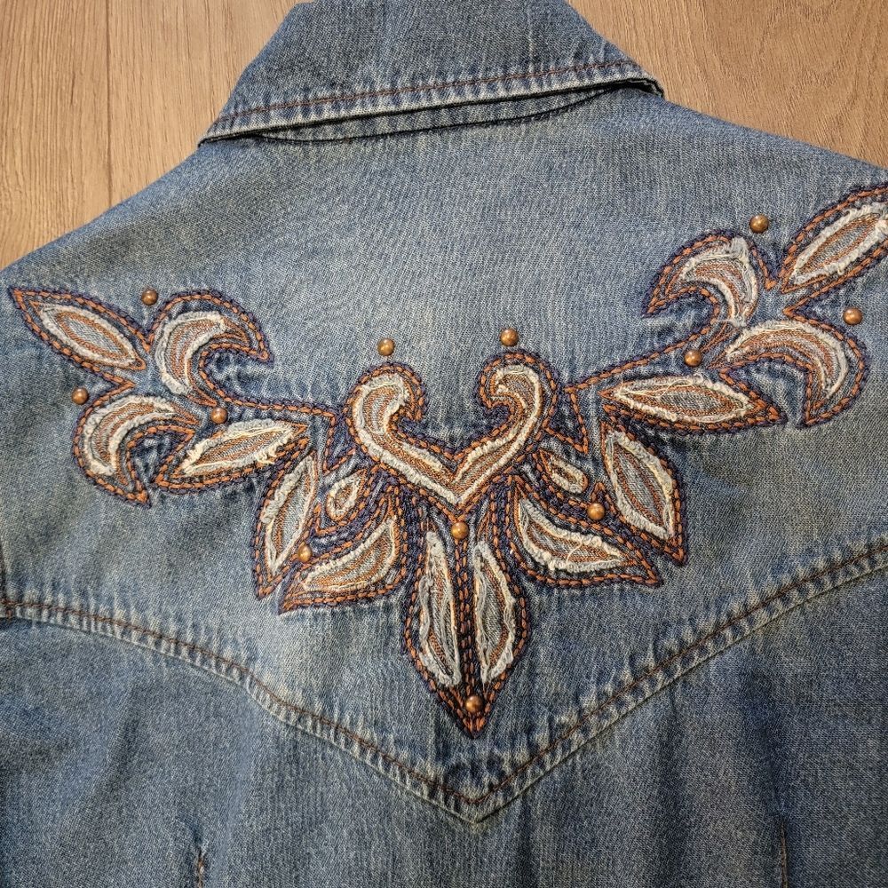 Double D Ranch Women's Denim Shirt S - Picture 4 of 8